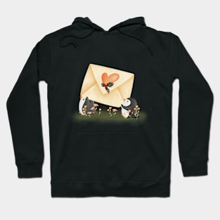 Cute Penguins carrying letter Hoodie